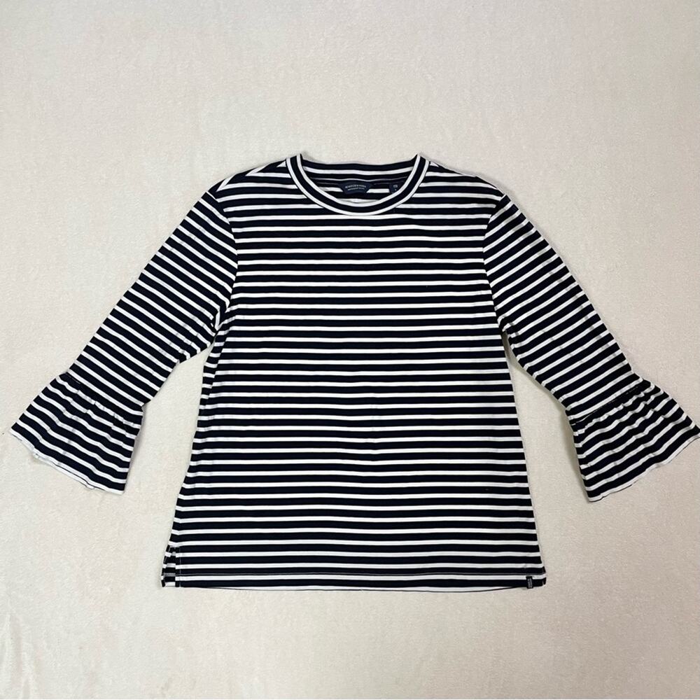Scotch & Soda Amsterdams Blauw Striped Shirt Size L